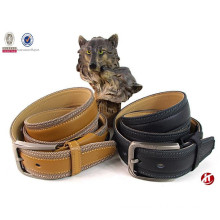 very hot leisure belt genuine leather with braided material jean belt